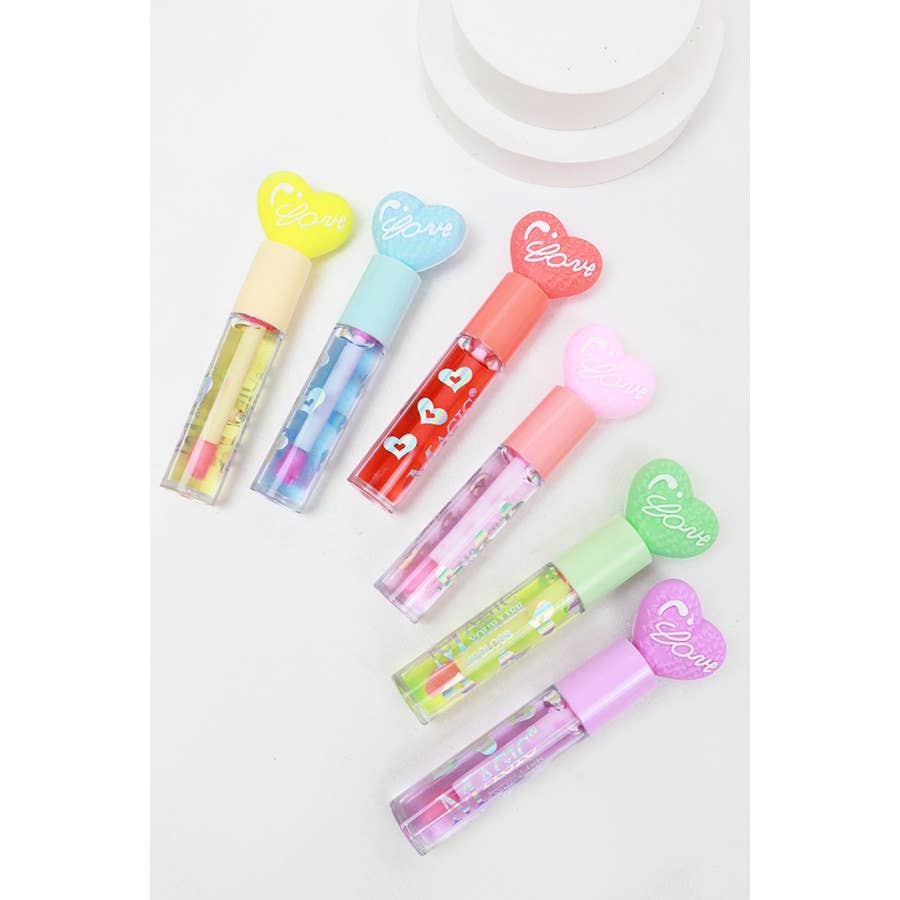 Love Heart Shape Theme Lip Gloss