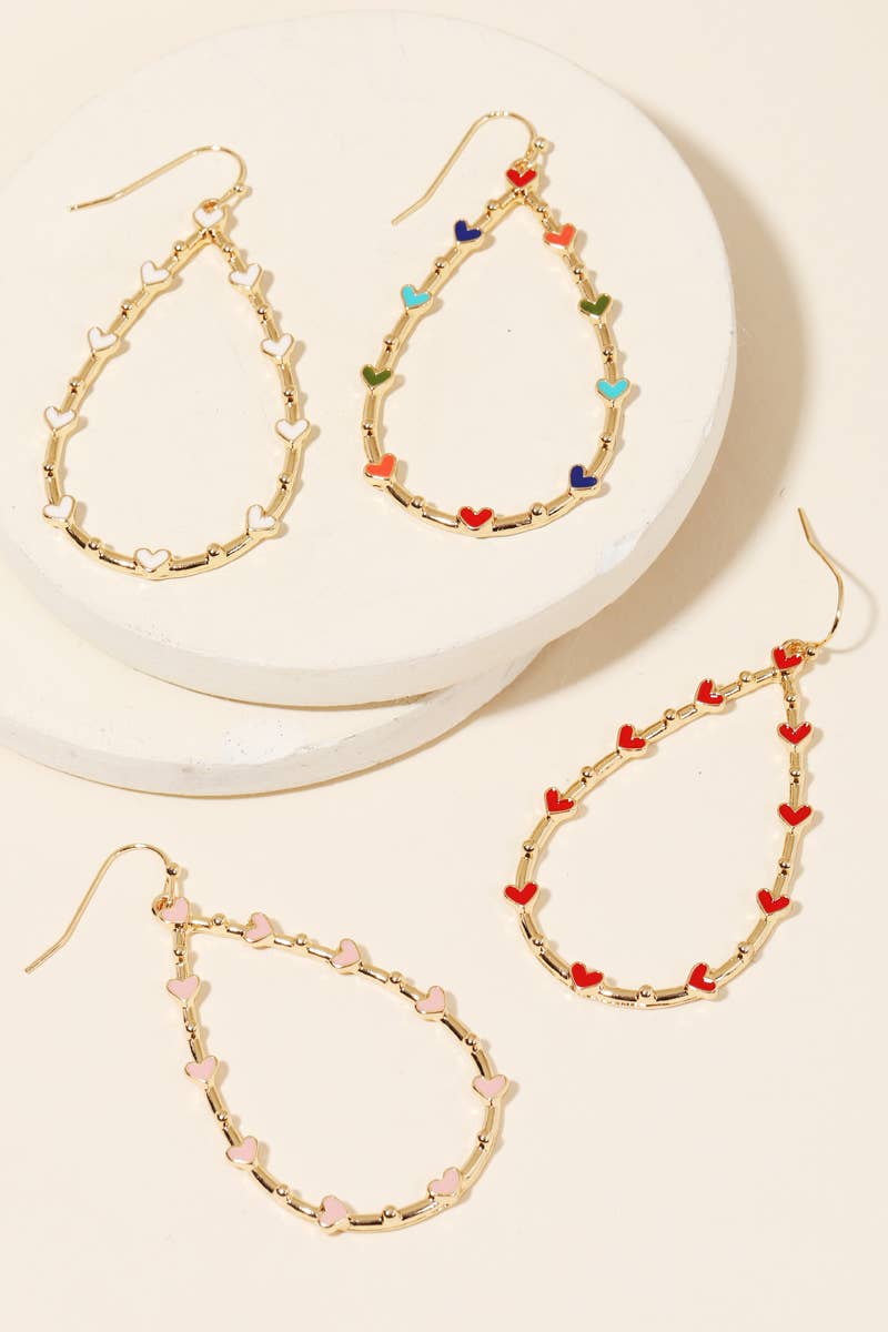 Heart Teardrop Cutout Earrings