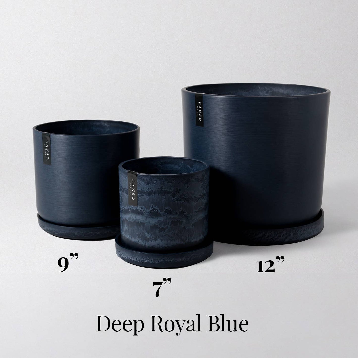 Three Set | Large Plant Pots - 7" 9" 12"