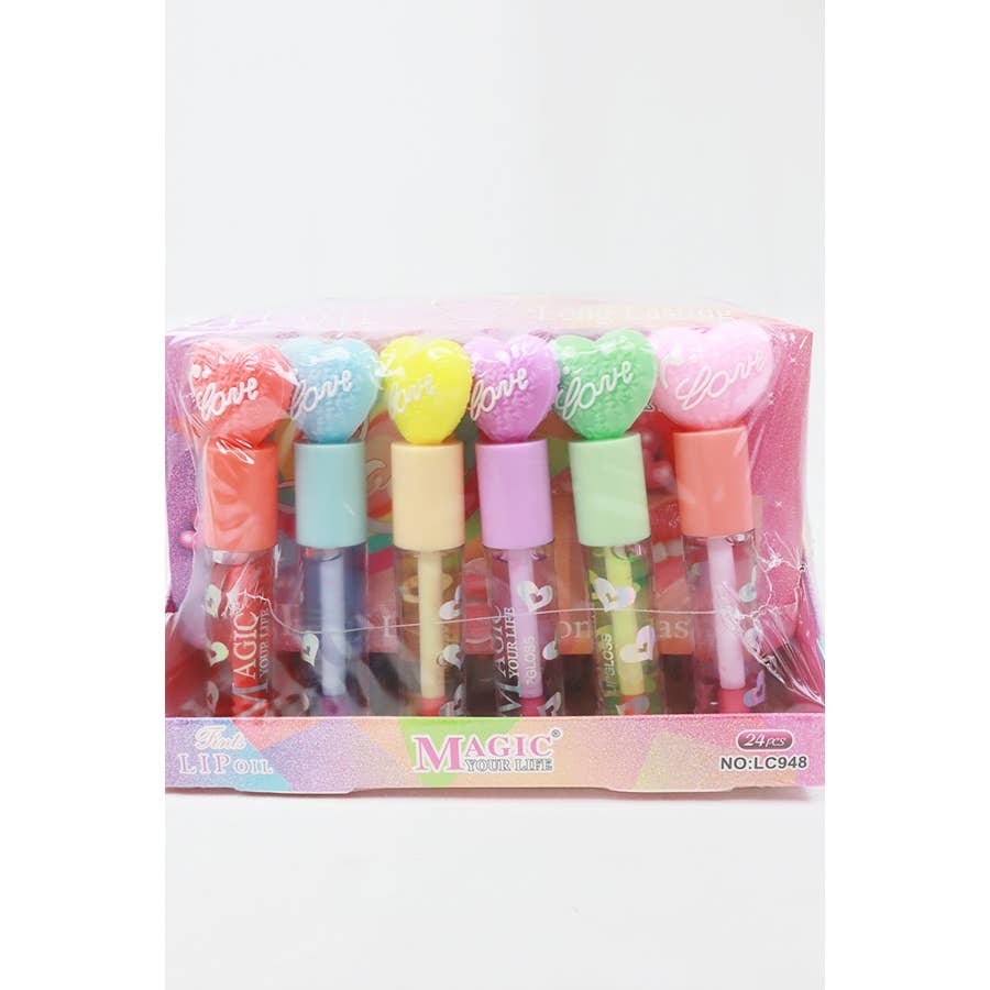 Love Heart Shape Theme Lip Gloss