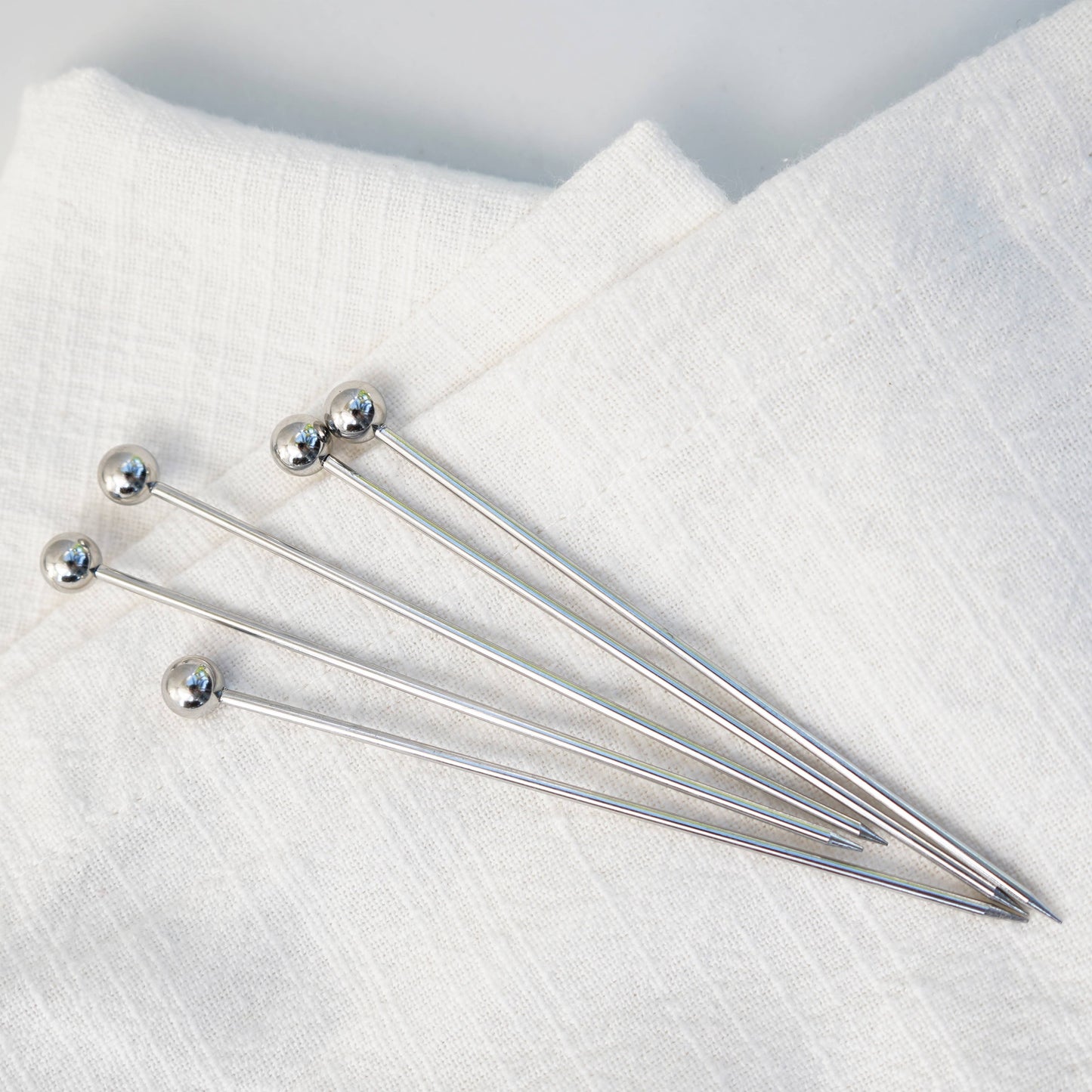 Cocktail Picks for Garnishes, Stainless (12 Piece, Short)