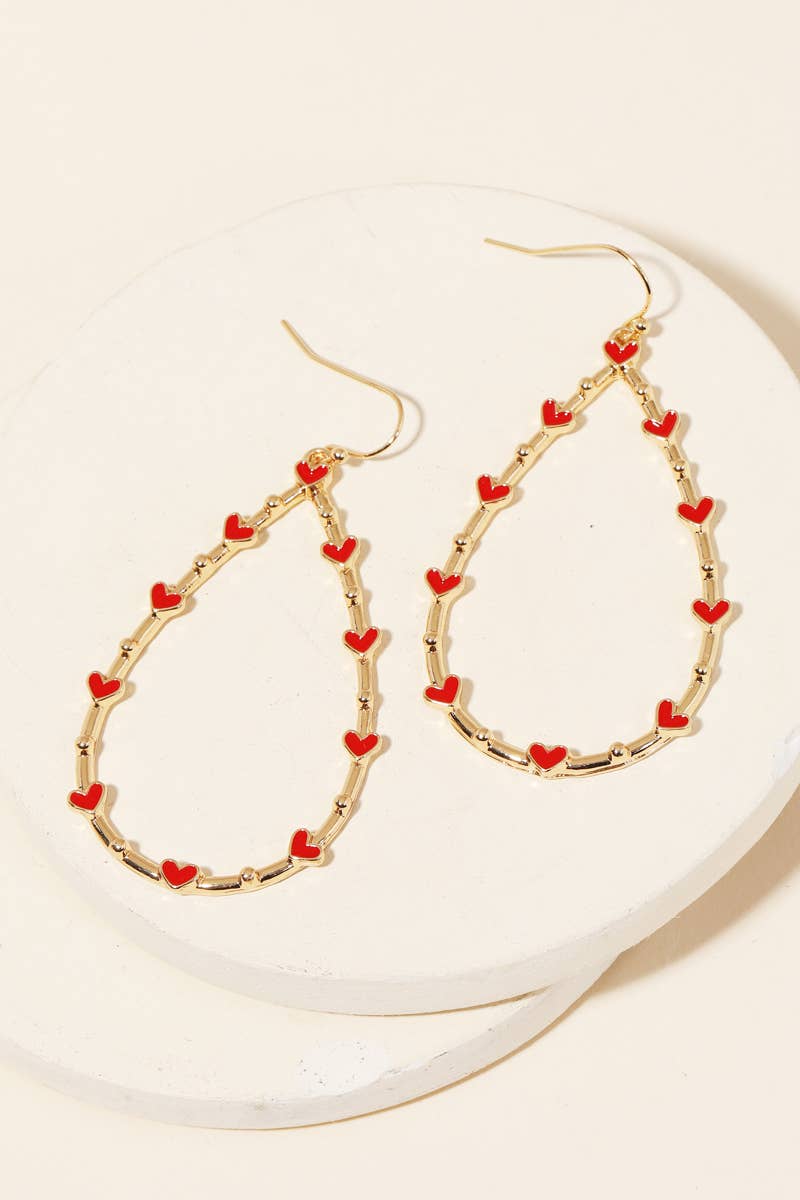 Heart Teardrop Cutout Earrings