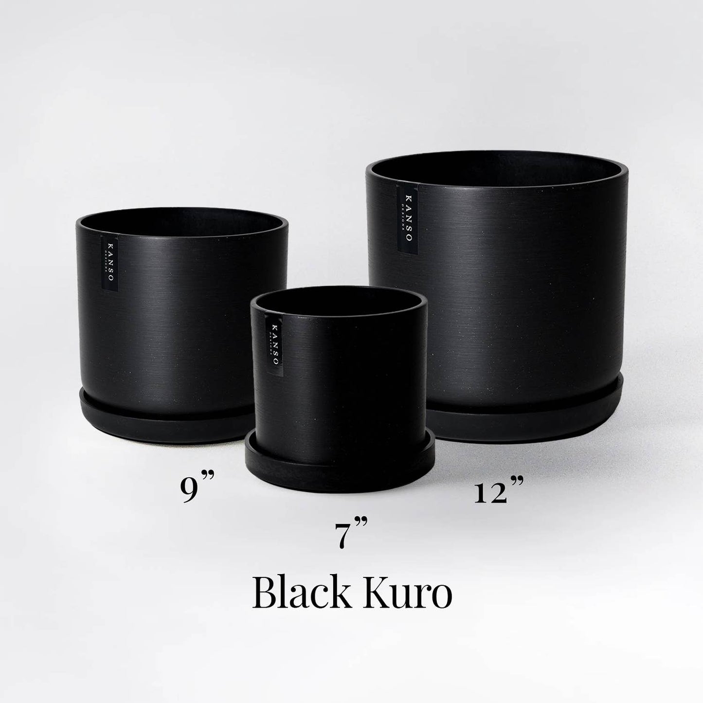 Three Set | Large Plant Pots - 7" 9" 12"