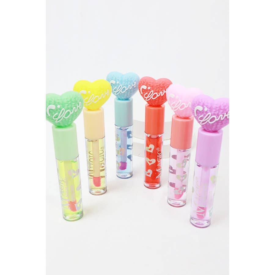 Love Heart Shape Theme Lip Gloss