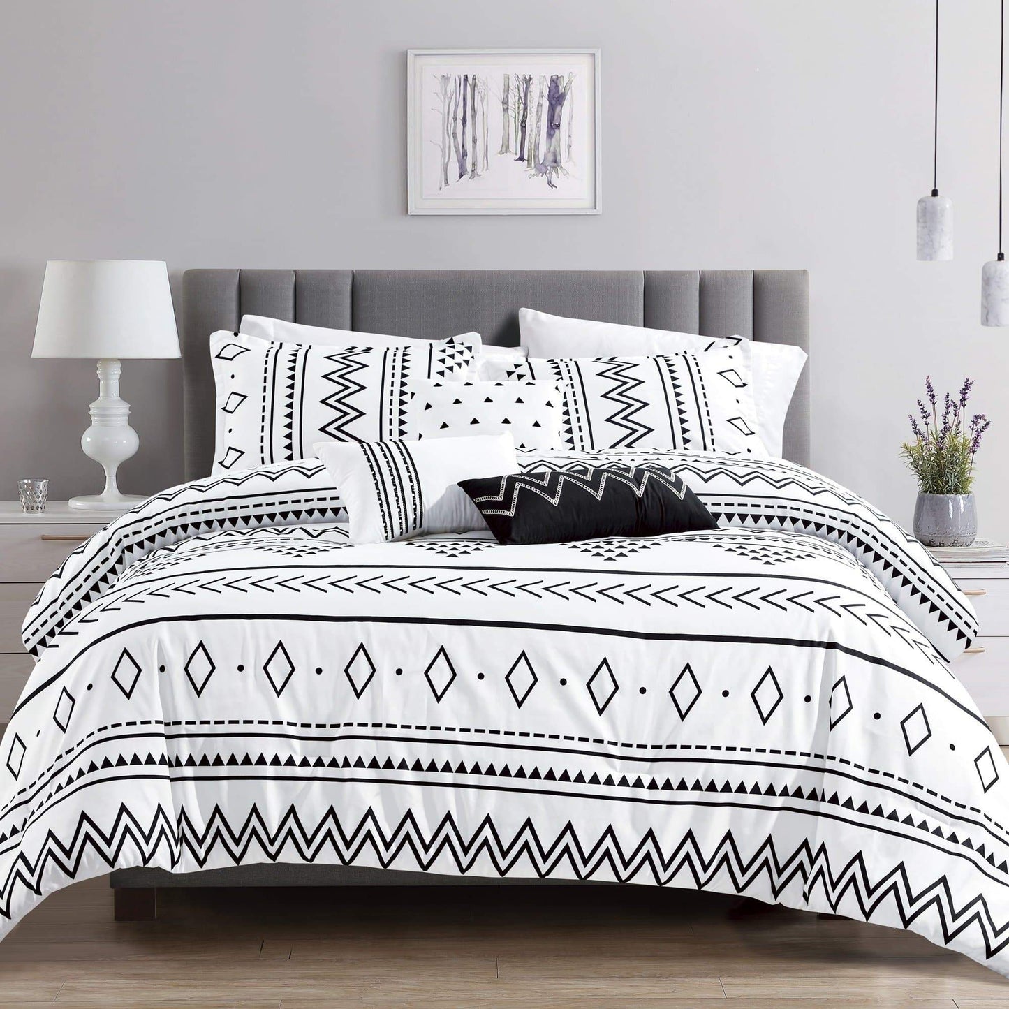 Bohemian Southwestern Aztec Navajo Comforter - 6 Piece Set