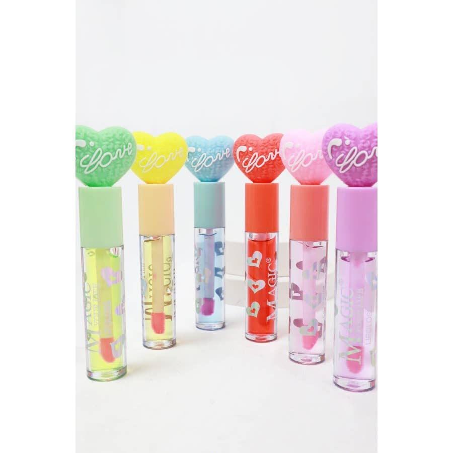 Love Heart Shape Theme Lip Gloss