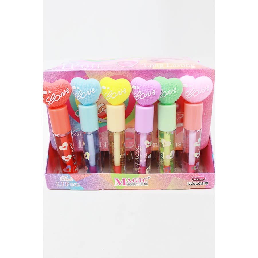 Love Heart Shape Theme Lip Gloss