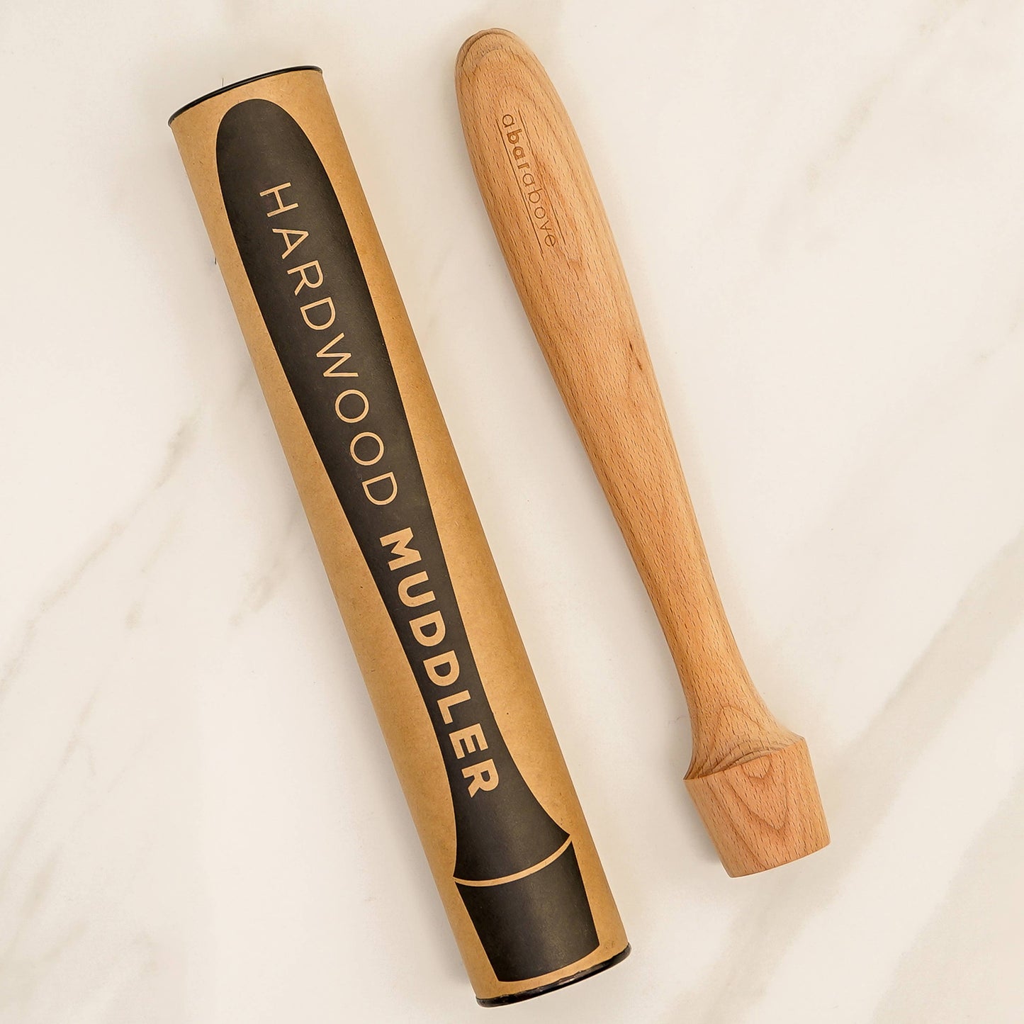 Natural Hardwood Cocktail Muddler, Extra Long