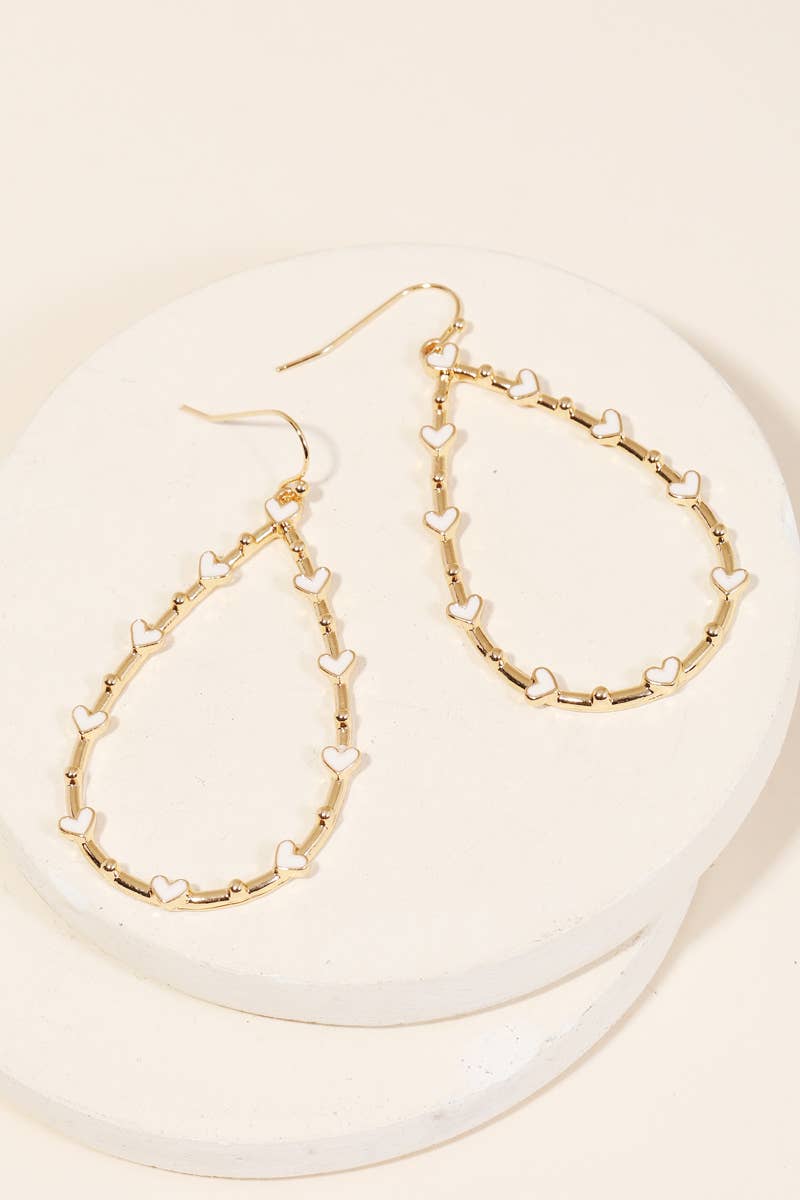 Heart Teardrop Cutout Earrings