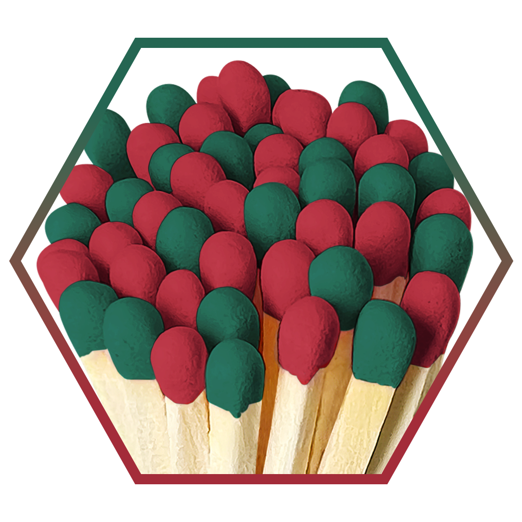 4" Matches + Mini Cloche - Colors of Your Choice + Strikers