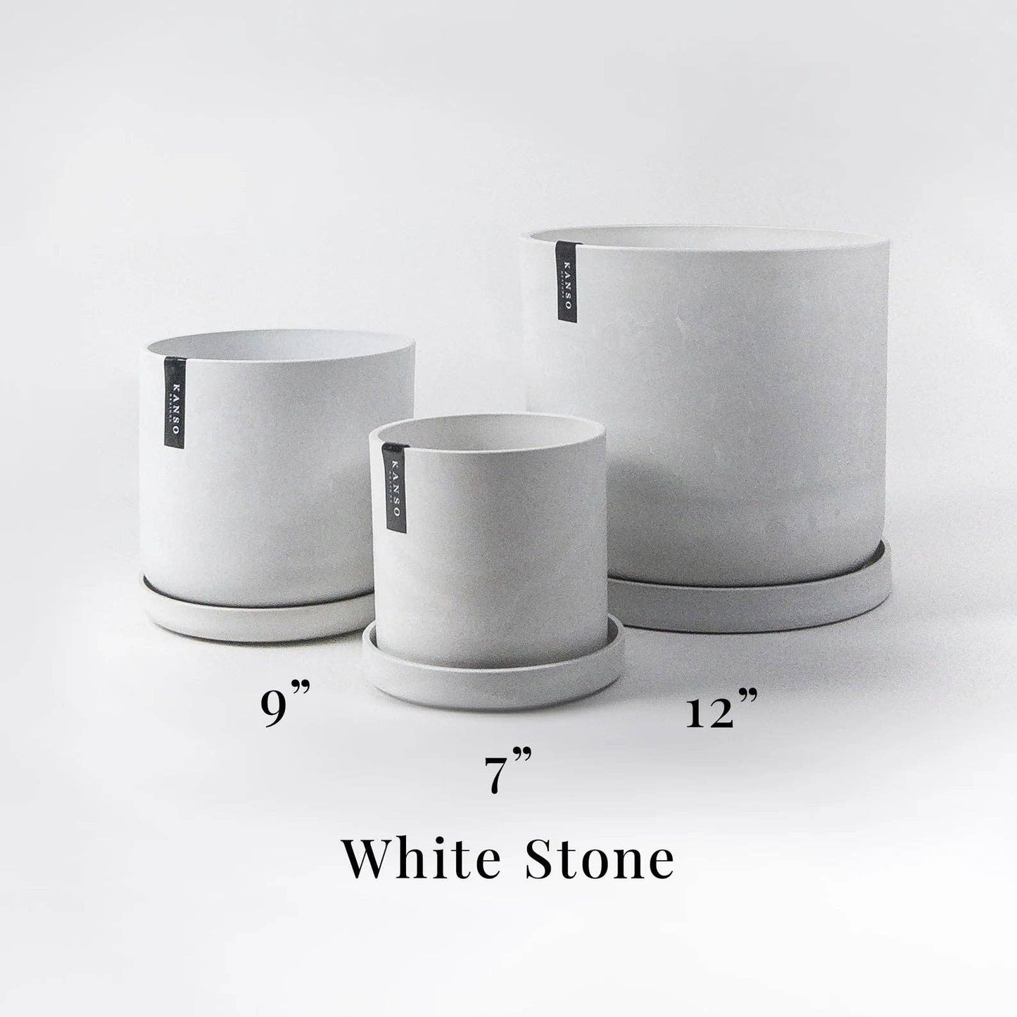 Three Set | Large Plant Pots - 7" 9" 12"