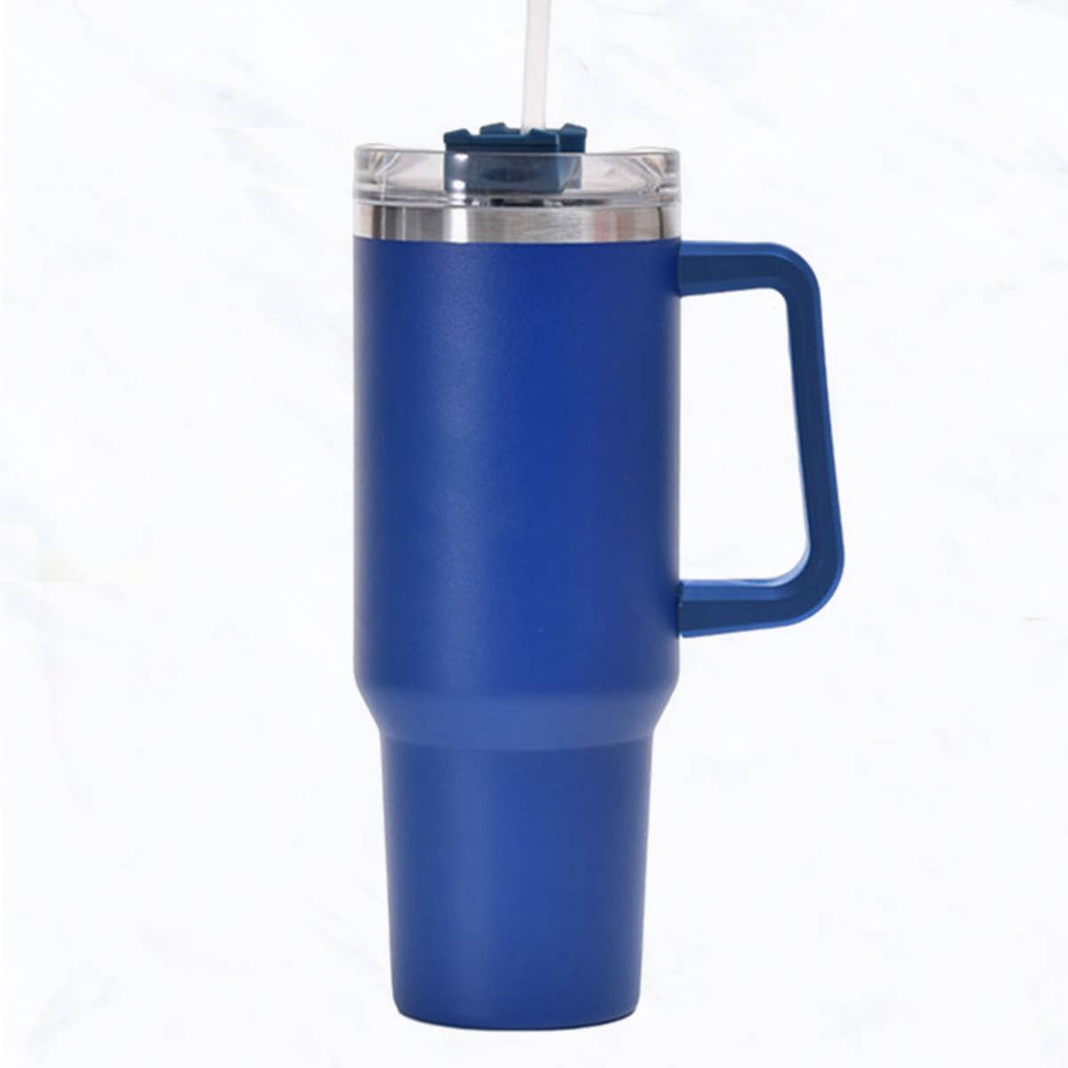 40 oz, Stainless Steel Tumbler with Handle, Straws Include