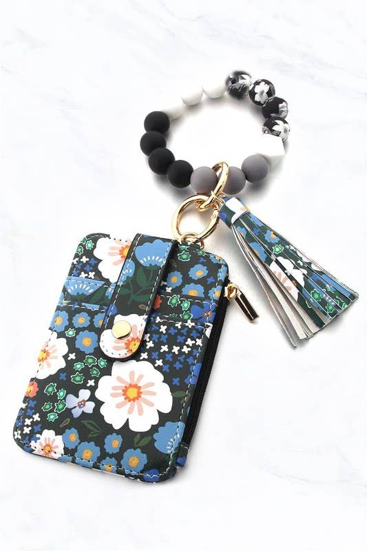 KeyChain and floral wallet