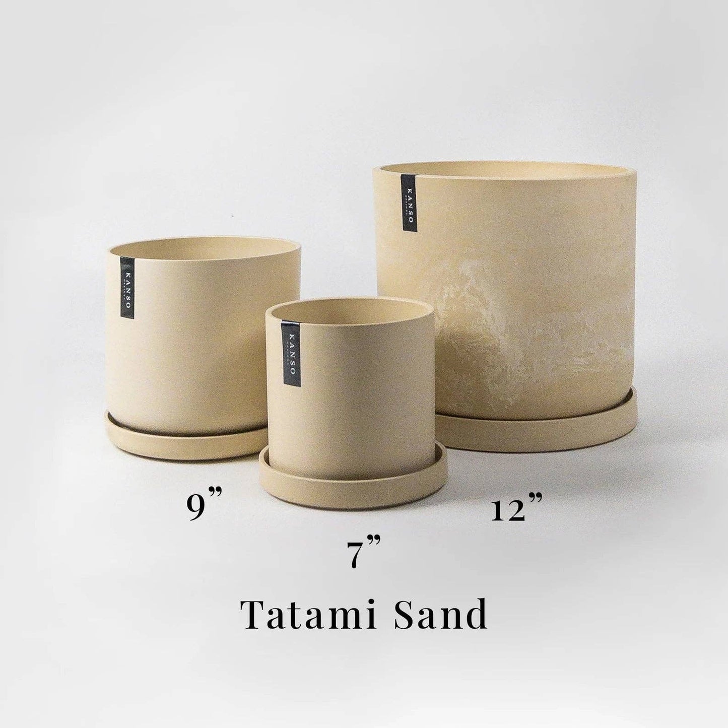 Three Set | Large Plant Pots - 7" 9" 12"