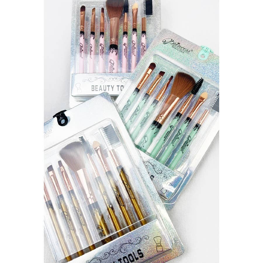 7 pcs Solid Make Up Brush Set