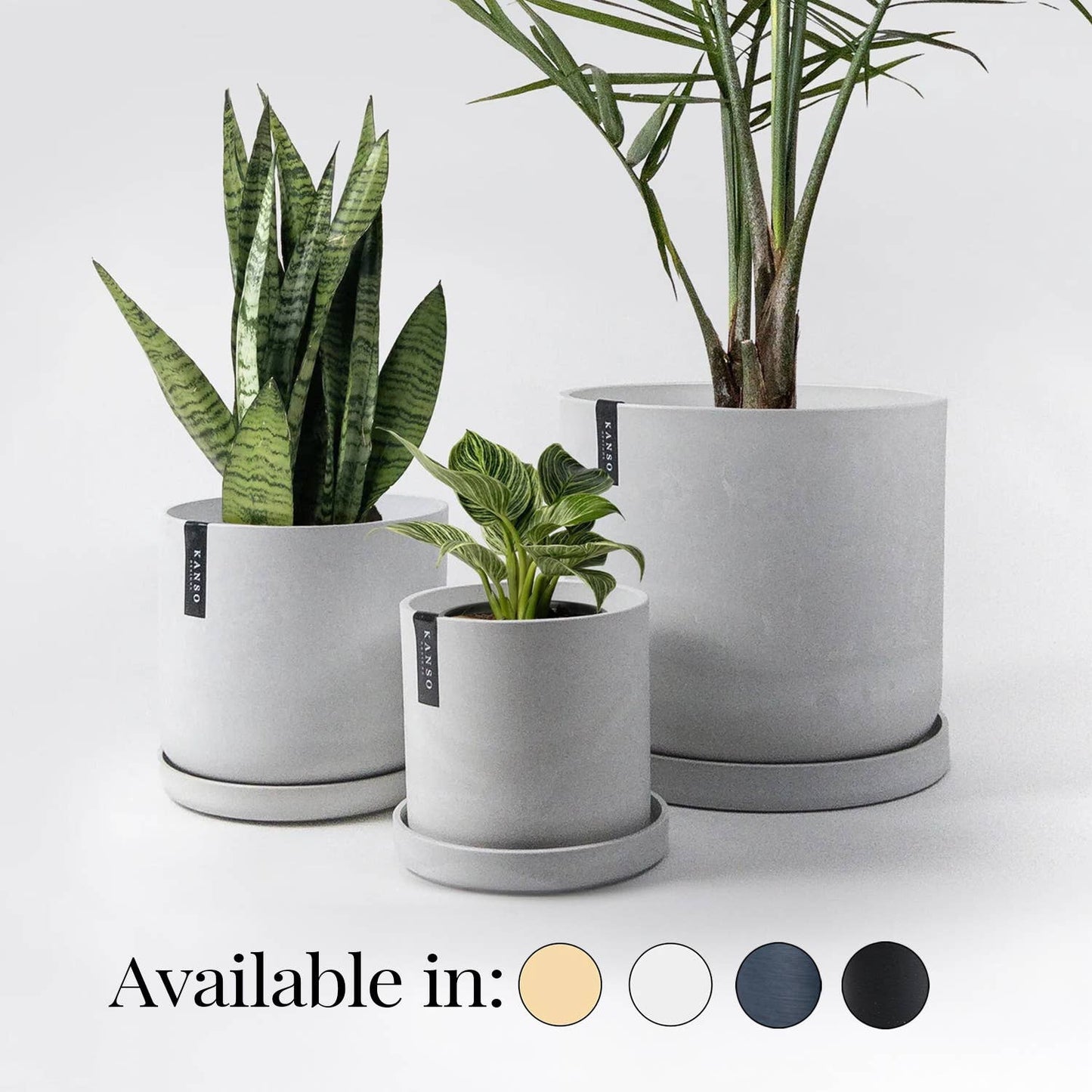 Three Set | Large Plant Pots - 7" 9" 12"