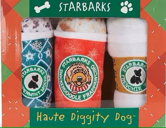 Starbarks Holiday Box Stocking Stuffers Christmas Dog Toys