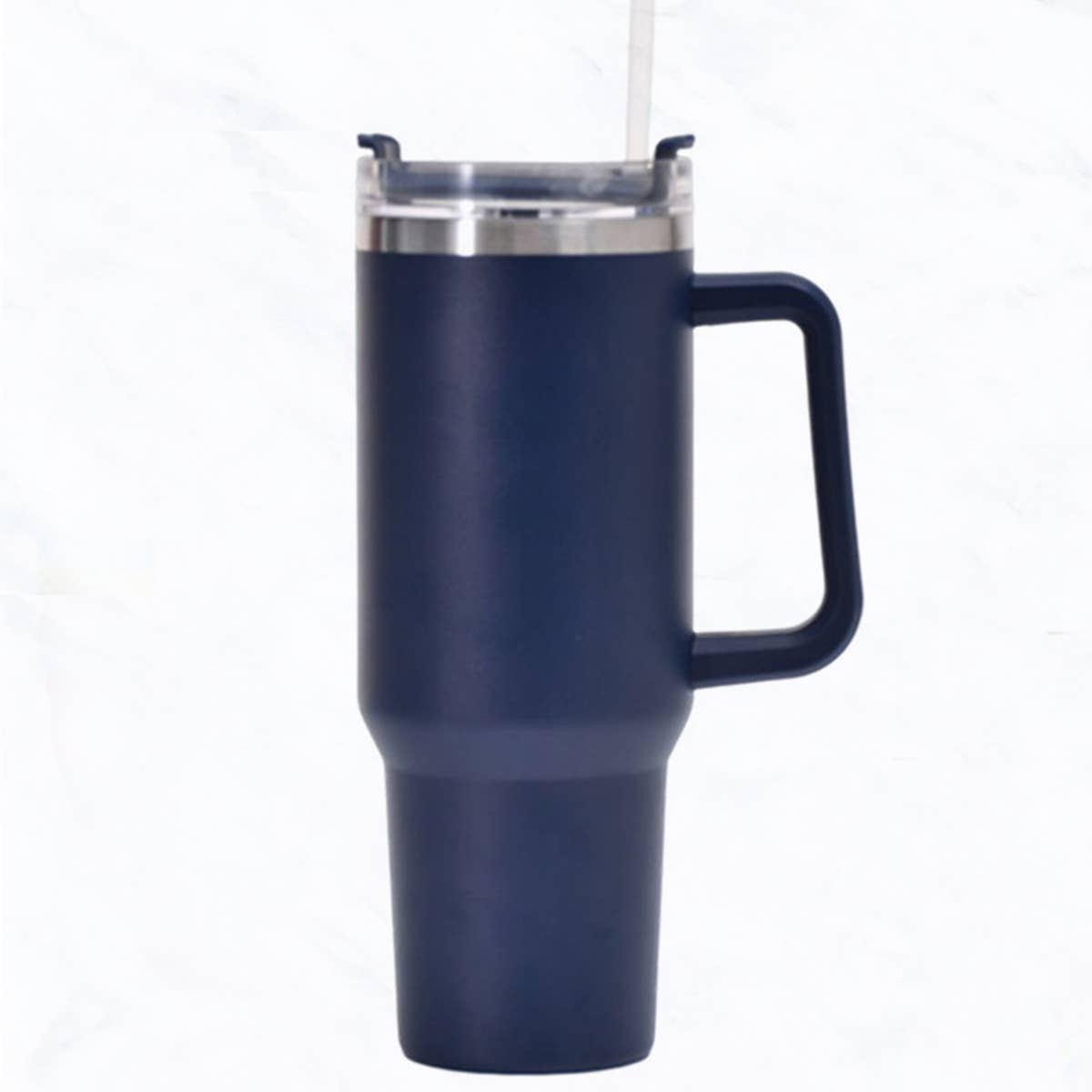 40 oz, Stainless Steel Tumbler with Handle, Straws Include